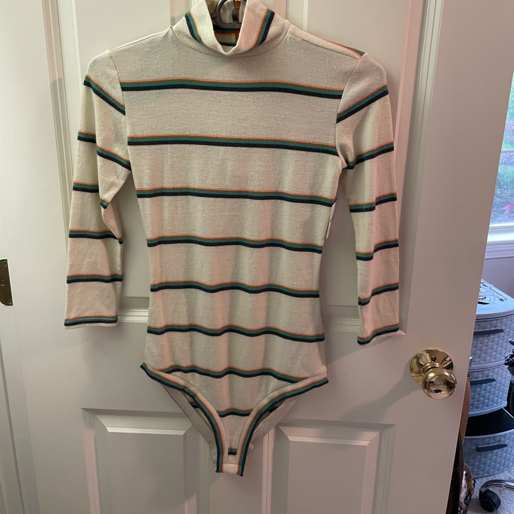 Free people cozy crew neck body suit